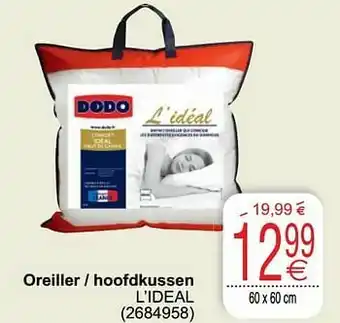 Cora Oreiller - hoofdkussen l’ideal aanbieding