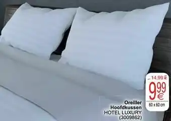 Cora Oreiller hoofdkussen hotel luxury aanbieding