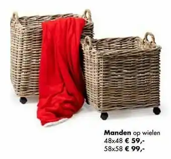 Multi bazar Manden op wielen aanbieding