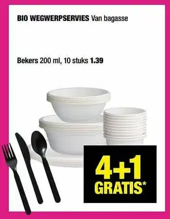 Bio wegwerpservies bekers
