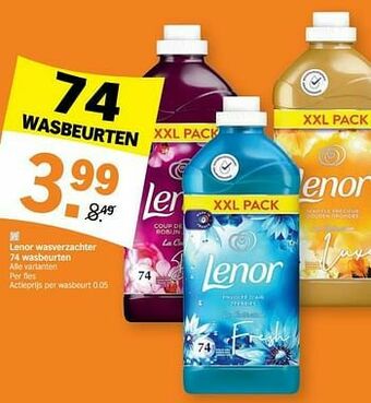 Albert Heijn Lenor wasverzachter aanbieding