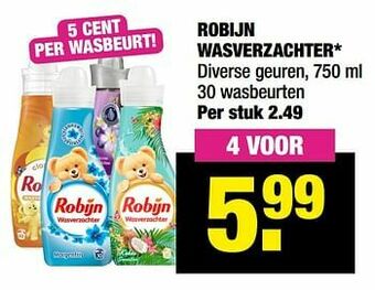 Big Bazar Robijn wasverzachter aanbieding