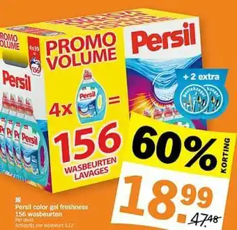 Albert Heijn Persil color gel freshness aanbieding