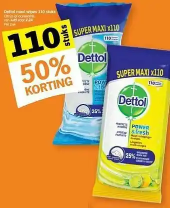 Dettol maxi wipes