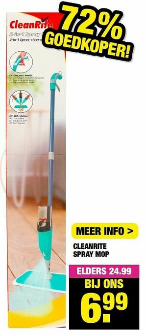 Big Bazar Cleanrite spray mop aanbieding