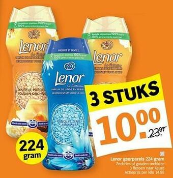 Albert Heijn Lenor geurparels aanbieding