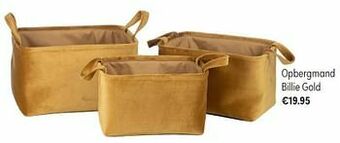 Baby & Tiener Opbergmand billie gold aanbieding