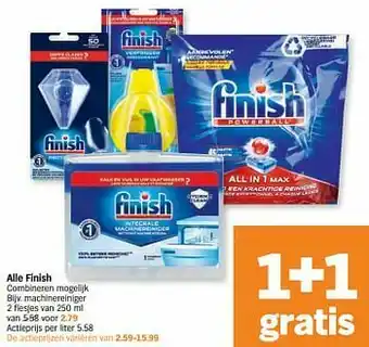 Albert Heijn Finish machinereiniger aanbieding
