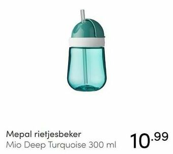 Baby & Tiener Mepal rietjesbeker mio deep turquoise aanbieding