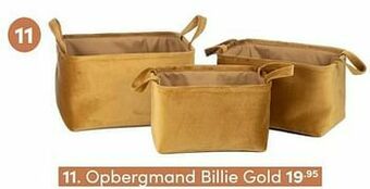 Baby & Tiener Opbergmand billie gold aanbieding