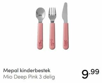 Baby & Tiener Mepal kinderbestek mio deep pink aanbieding