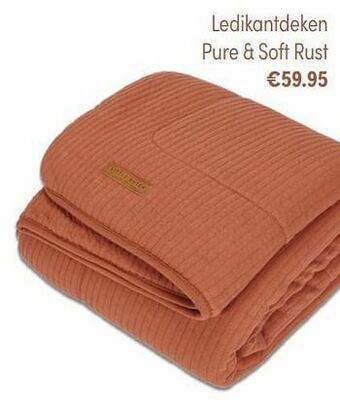 Baby & Tiener Ledikantdeken pure + soft rust aanbieding