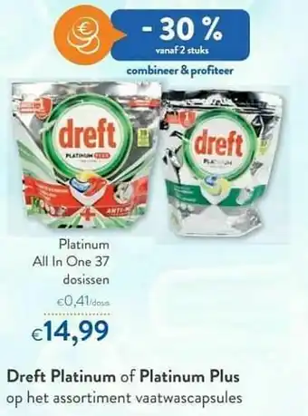 OKay Dreft platinum all ln one aanbieding