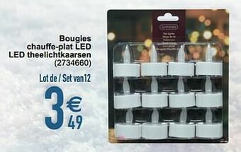 Cora Bougies chauffe-plat led led theelichtkaarsen aanbieding