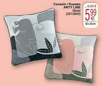 Cora Coussin - kussen arty line aanbieding