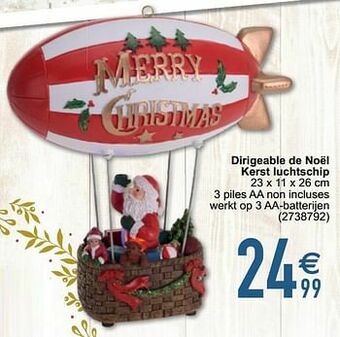 Cora Dirigeable de noël kerst luchtschip aanbieding