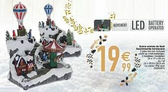 Cora Scène animée de noël geanimeerde kerstscène aanbieding