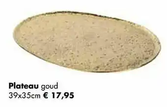 Multi bazar Plateau goud aanbieding