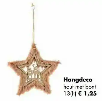 Multi bazar Hangdeco hout met bont aanbieding