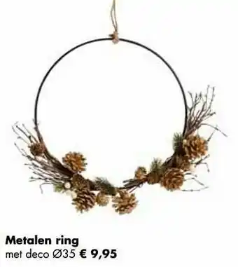 Multi bazar Metalen ring met deco aanbieding
