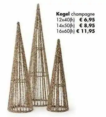 Multi bazar Kegel champagne aanbieding