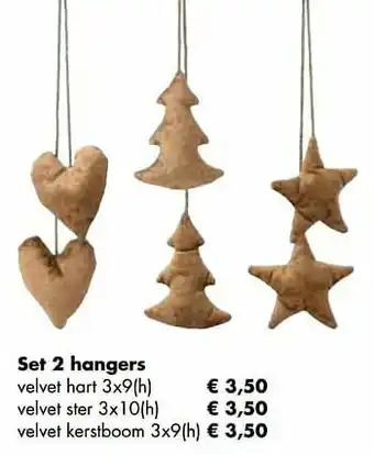 Multi bazar Set 2 hangers aanbieding