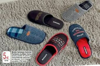 Cora Mules fantaisie homme fantasie muiltjes heren aanbieding