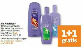 Albert Heijn Andrélon iedere dag shampoo aanbieding