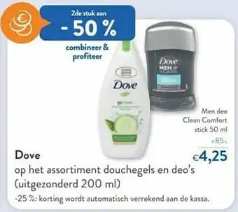 Dove men deo clean comfort stick