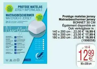 Cora Protège matelas jersey matrasbeschermer jersey bonnet aanbieding