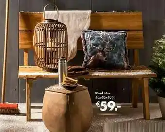 Multi bazar Poef mie aanbieding