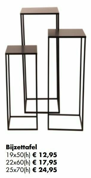 Multi bazar Bijzettafel aanbieding