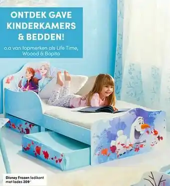 Baby & Tiener Disney frozen ledikant met lades aanbieding