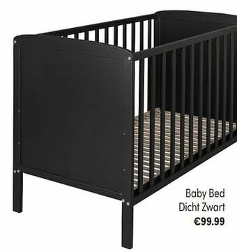 Baby & Tiener Baby bed dicht zwart aanbieding