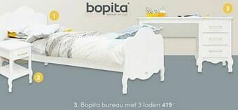 Baby & Tiener Bopita bureau met 3 laden aanbieding