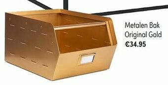 Baby & Tiener Metalen bak original gold aanbieding
