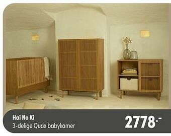 Baby & Tiener Hai no ki 3-delige quax babykamer aanbieding