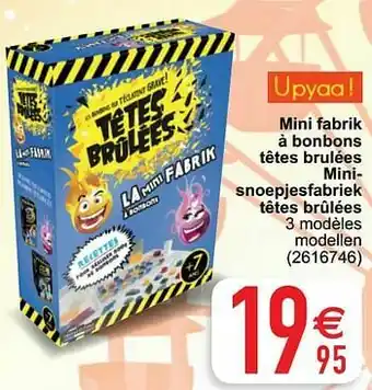 Cora Mini fabrik à bonbons têtes brulées minisnoepjesfabriek têtes brûlées aanbieding