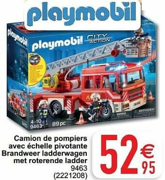Cora Camion de pompiers avec échelle pivotante brandweer ladderwagen met roterende ladder 9463 aanbieding