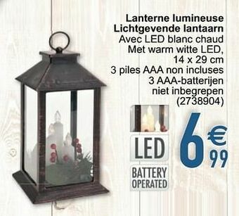 Cora Lanterne lumineuse lichtgevende lantaarn aanbieding