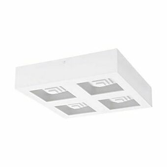 Zelfbouwmarkt Plafondlamp Led - 4x6,3w - 3360lm - Staal/wit aanbieding