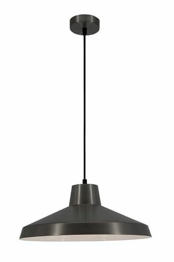 Zelfbouwmarkt Hanglamp Gunmetal/wit Diam 40cm E27 Max 60w aanbieding