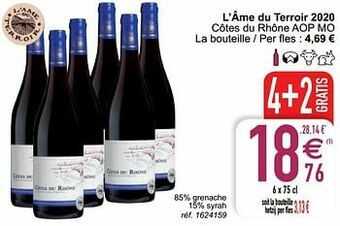 Cora L’âme du terroir 2020 côtes du rhône aop mo aanbieding