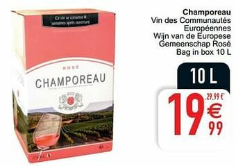 Cora Champoreau vin des communautés européennes wijn van de europese gemeenschap rosé aanbieding