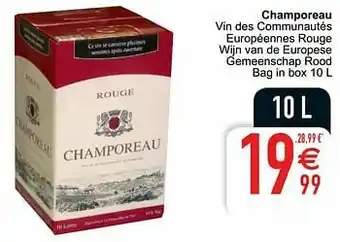 Cora Champoreau vin des communautés européennes rouge wijn van de europese gemeenschap rood aanbieding