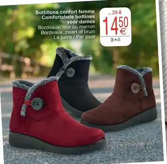 Cora Bottillons confort femme Comfortable bottines voor dames aanbieding