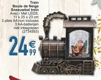 Cora Train Boule de Neige Sneeuwbal trein aanbieding