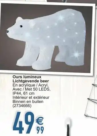 Cora Ours lumineux Lichtgevende beer aanbieding