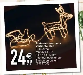 Cora Traineau lumineux Verlichte slee aanbieding