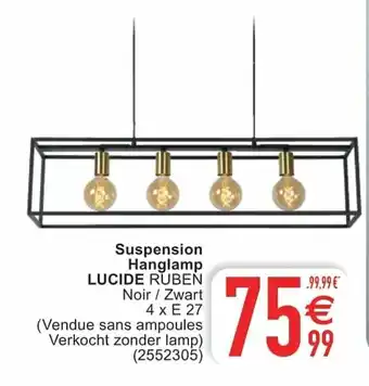 Cora Suspension Hanglamp Lucide aanbieding